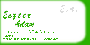 eszter adam business card